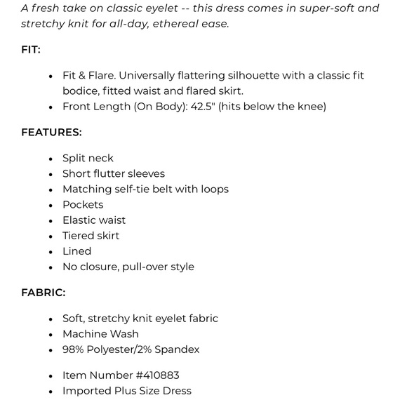 NWT Lane Bryant Knit Eyelet Split-Neck Dress Olive Green Size 14 16 - Picture 5 of 9